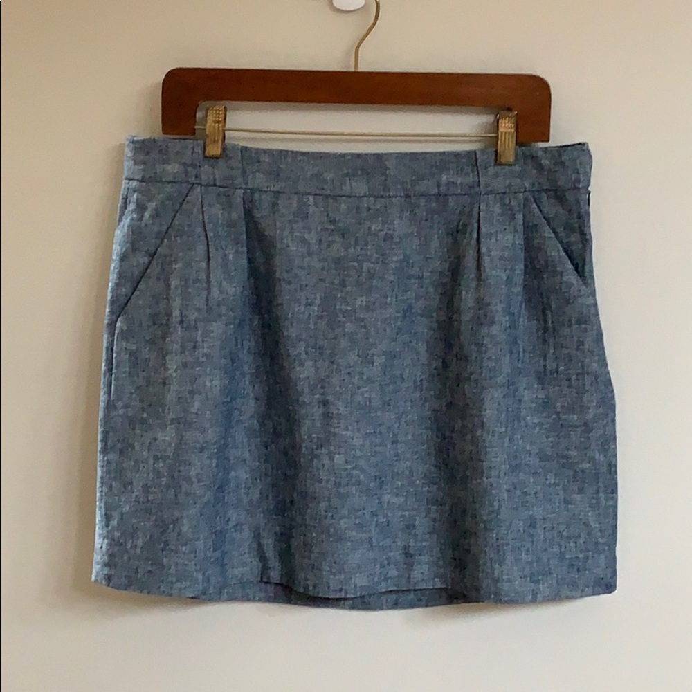 The Limited Chambray Mini Skirt